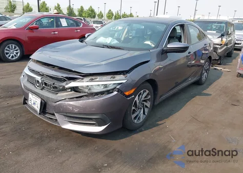 2016 Honda Civic Ex из США, поврежденный, VIN 19XFC2F76GE067785